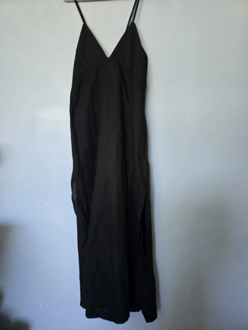 J. Crew Black Cross-back Linen Cotton Blend XXL Nwt